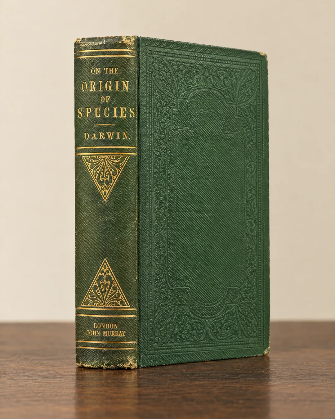 Darwin's On the Origin of Species, 1859 first edition, in the publisher's green cloth with a gilt spine